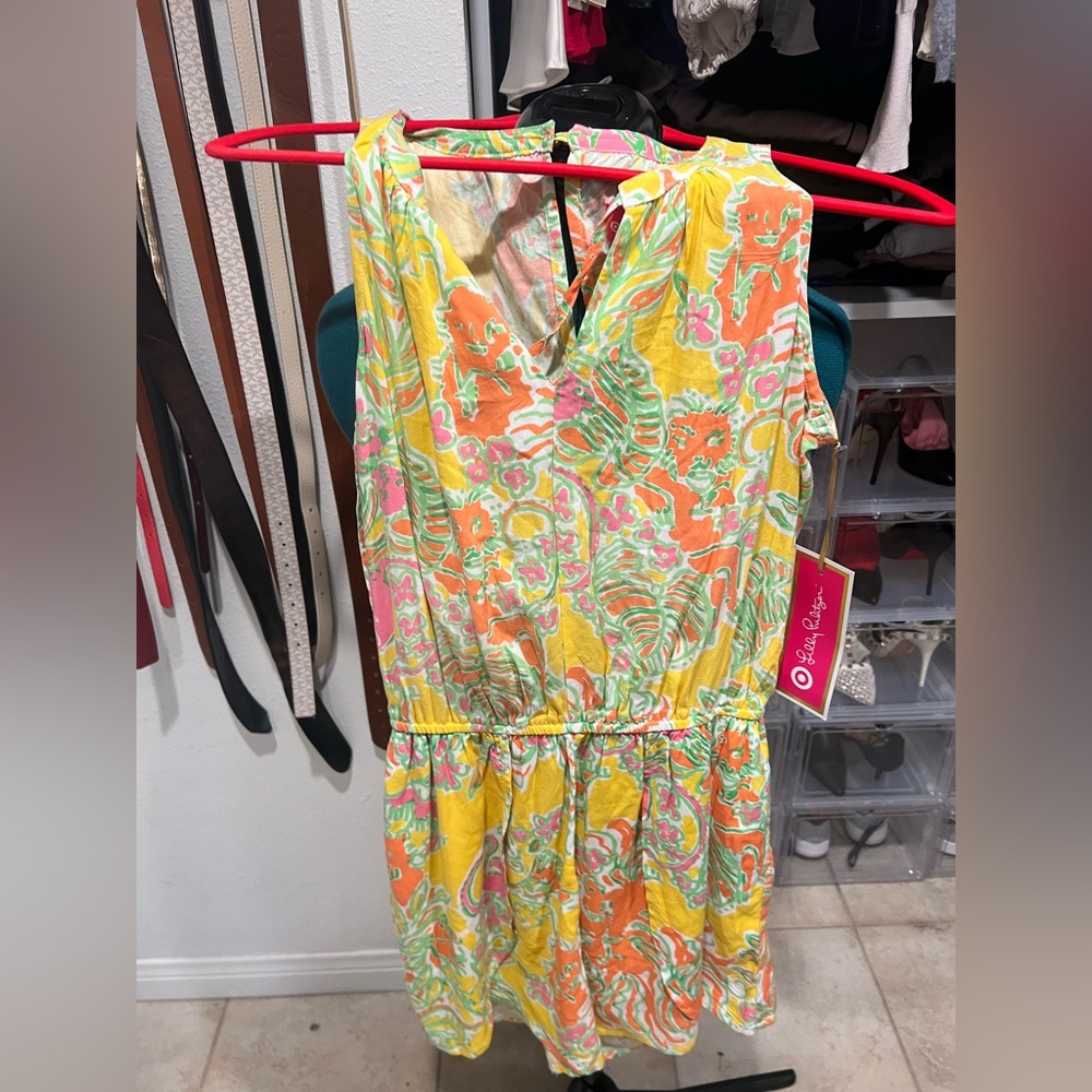 Lilly Pulitzer Yellow Floral Dress